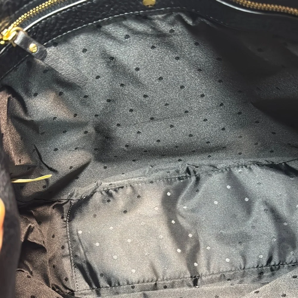 Kate Spade Black Leather Hobo Bag